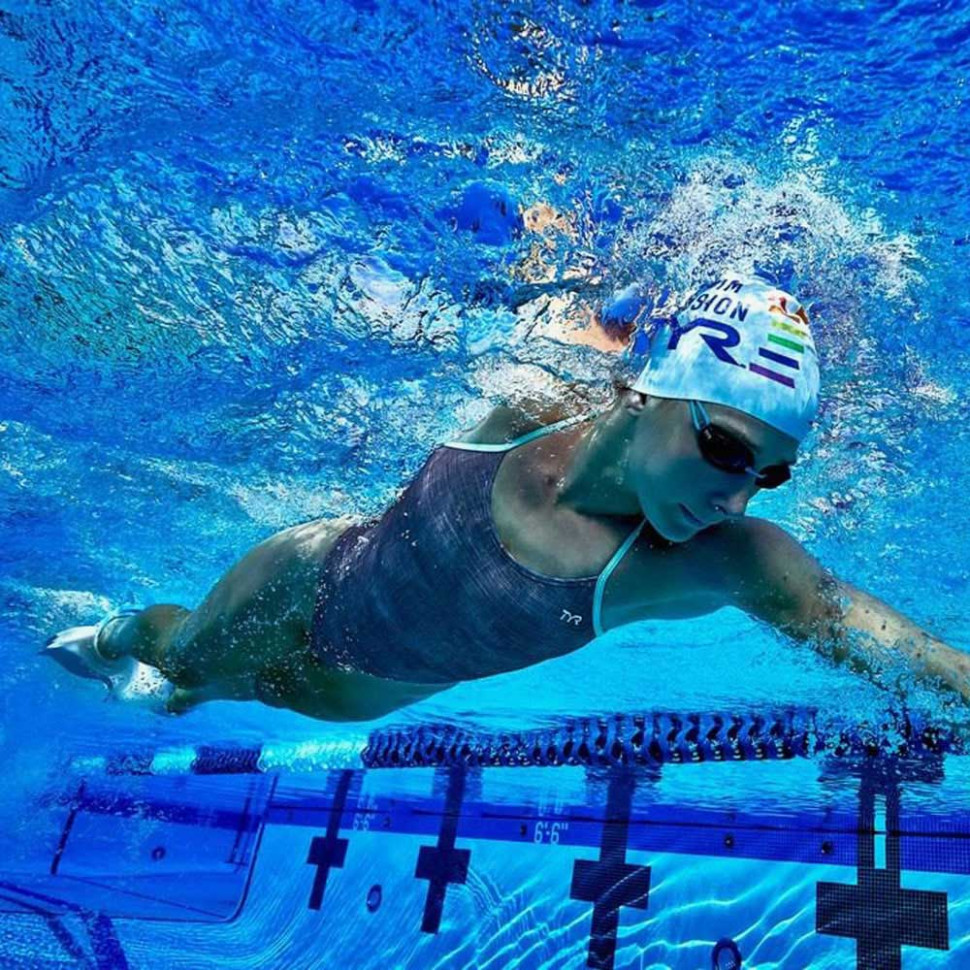 Шапочка для плавания TYR Swim Clusion Silicone Swim Cap
